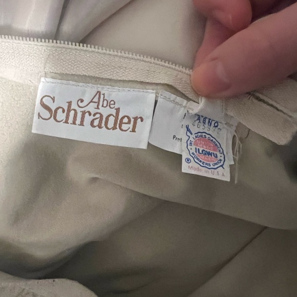 Vintage 1970s / 80s Abe Schrader cream suede suit - Picture 9 of 9